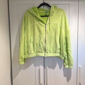 Long-Sleeve Vintage Cropped Hoodie